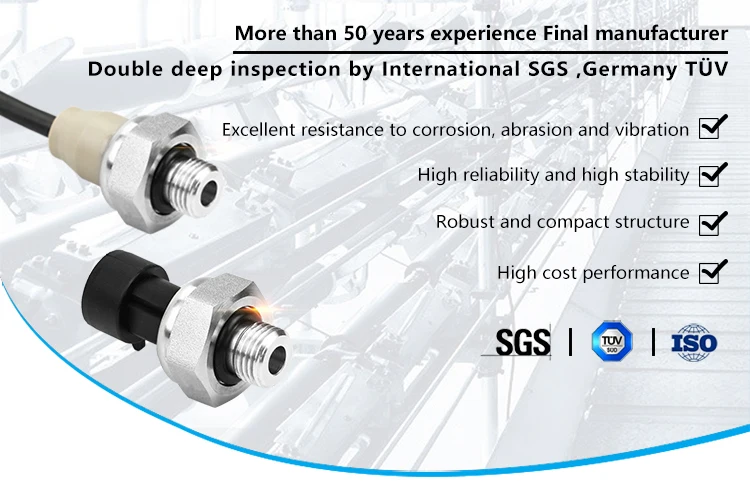 FST800-1100 Stainless Steel High Accuracy 4-20mA output Piezo Resistive Pressure Sensor