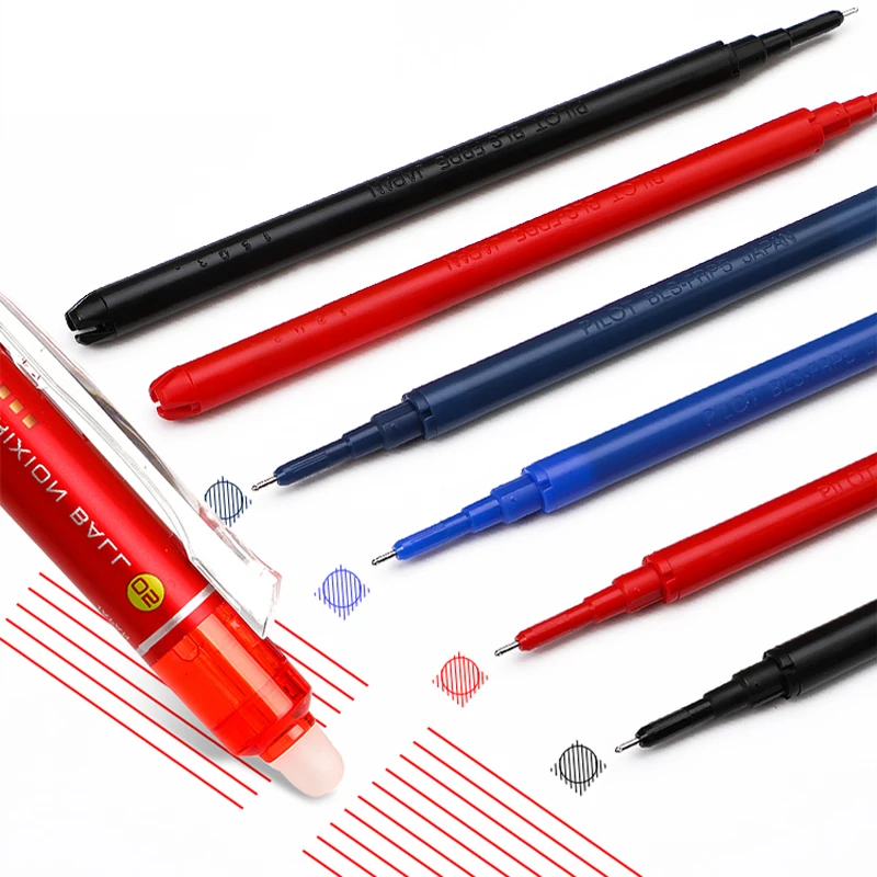 6/12/24/36 Pcs Pilot BLS-FRP5 Black/Blue/Red/Black Blue Frixion Gel Refills 0.5mm For LF-22P4 Writing Supplies