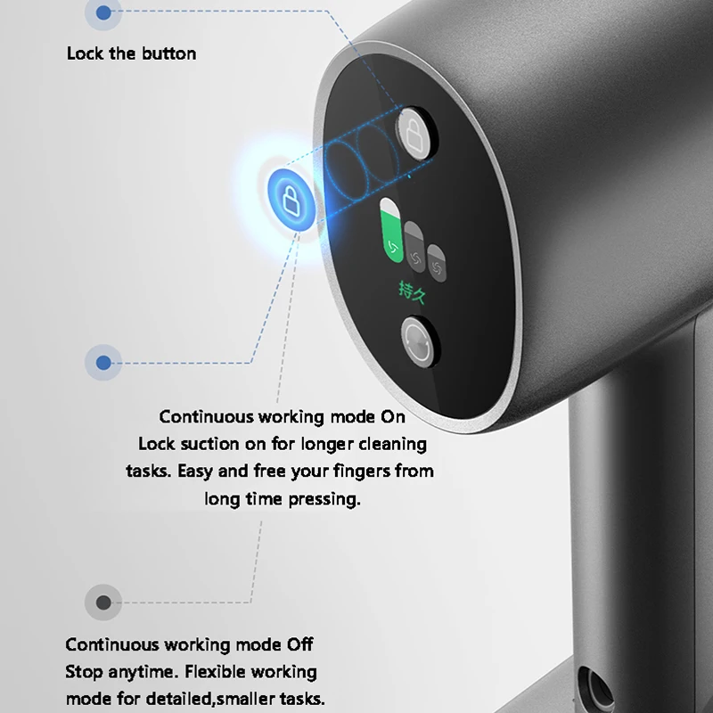 Dreame T20 aspirapolvere portatile a batteria spazzola intelligente per tutte le superfici 25kPa aspiratore per moquette da pavimento tutto In uno