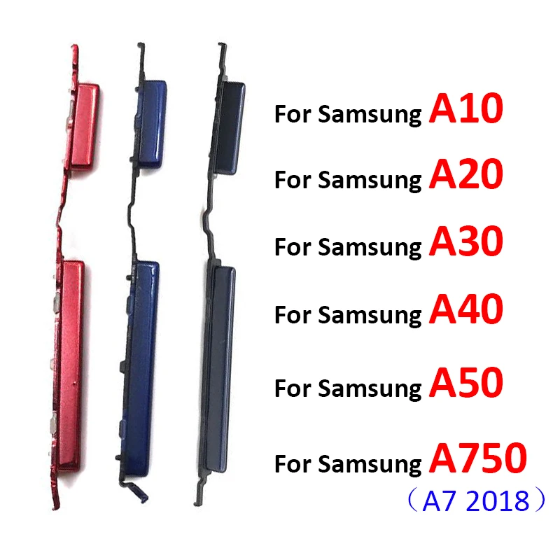 New Side Power Key +Volume Button For Samsung A10 A105F A20 A205F A30 A305F A40 A405 A50 A750 Replacement Parts