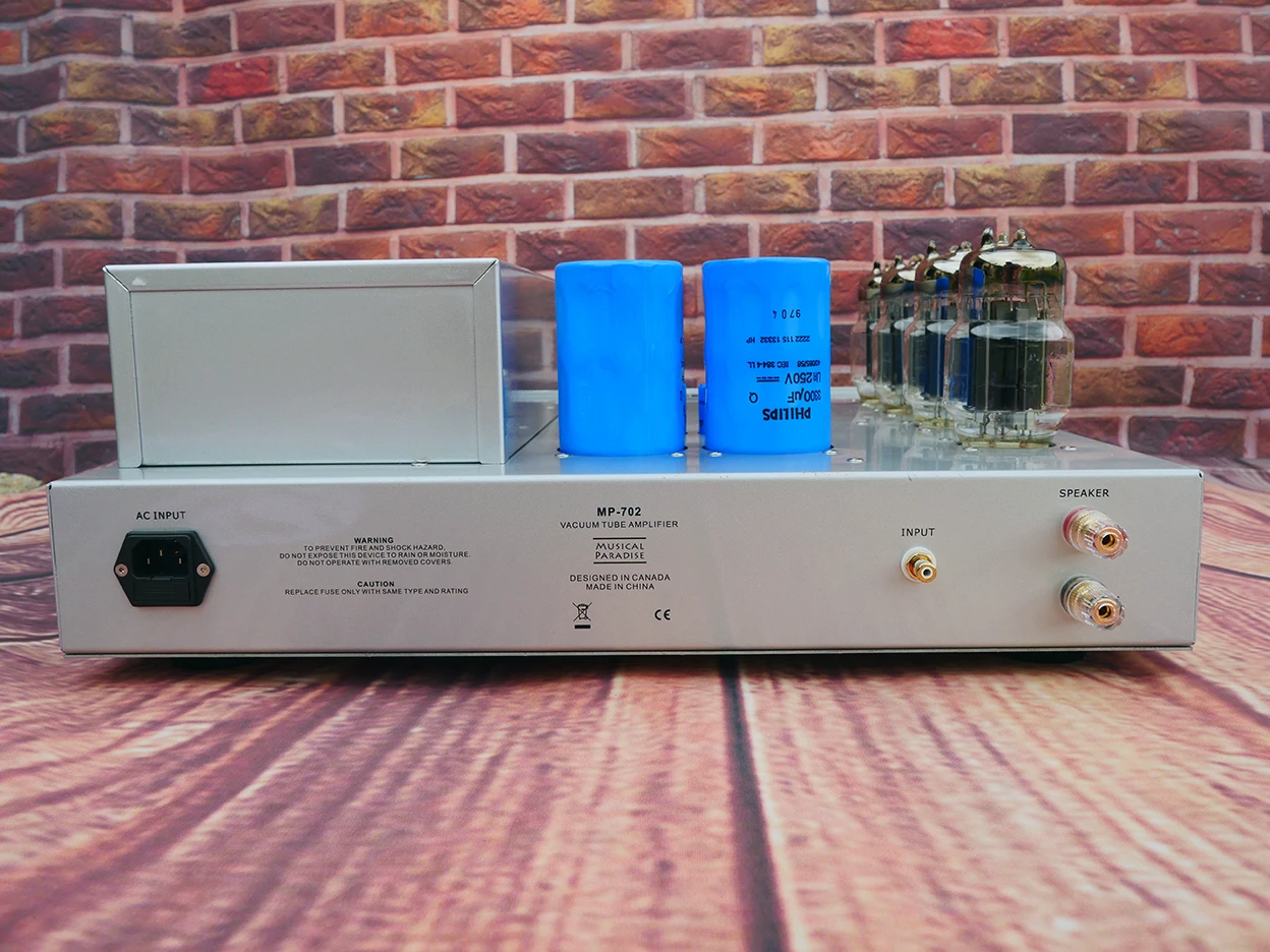 2PCS Musical Paradise MP-702 6C33C OTL Mono Blocks Power Amplifier Electronic Tube Amplifier ​4 x 6C33C 2 x 6J8P 1x 12AX7 Tubes