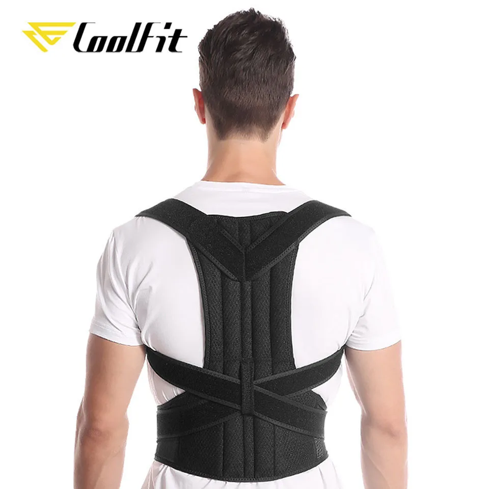 Coolfit Posture Corrector Back Posture Brace Clavicle Support Stop Slouching and Hunching Adjustable Back Trainer Unisex