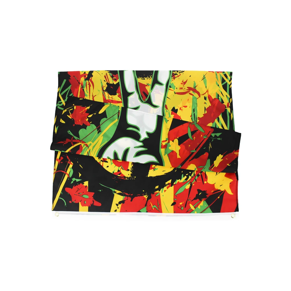 90x150cm Rasta Peace Grafitti Flag