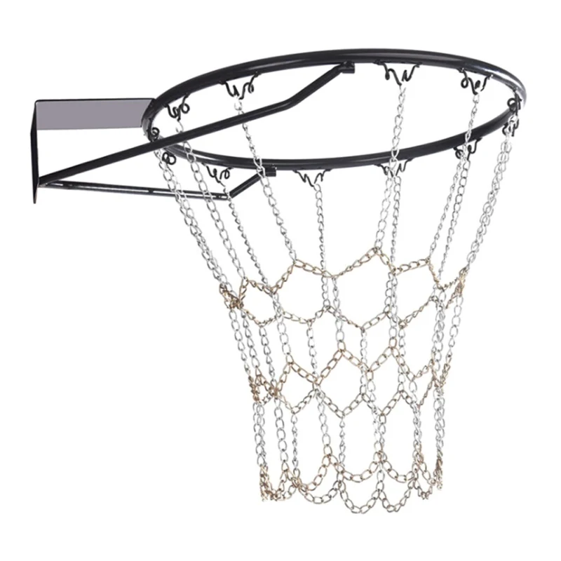 Outdoor Galvanized Steel Chain Net Durable Basketball Target Net Basketball Classic Sport Steel Chain Basketball Net