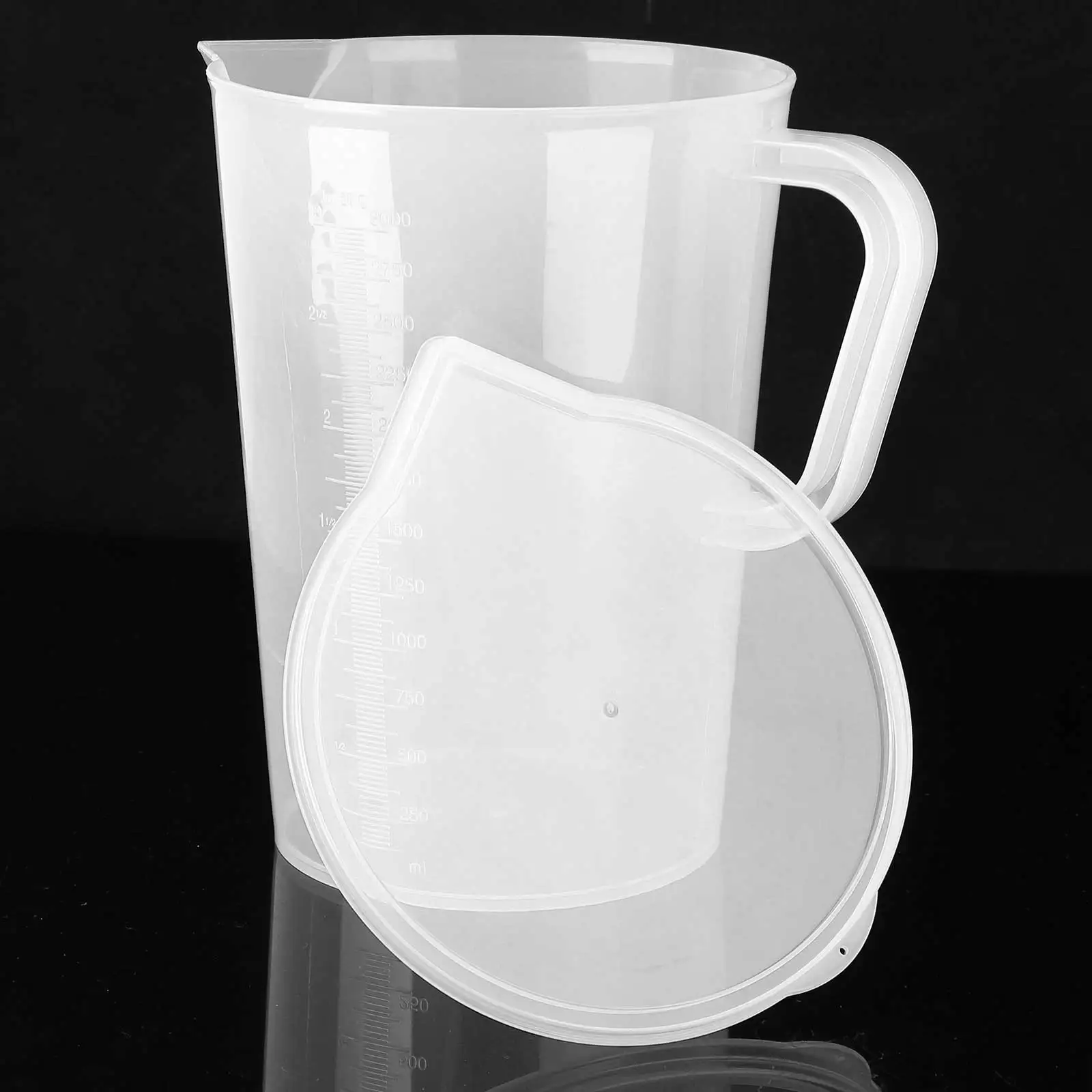 1/2/3/5L Clear Large Capacity Pour Water Jug Bottle Cold Juice Beer Milk Pot Measuring Cup Water Pitcher Storage Container