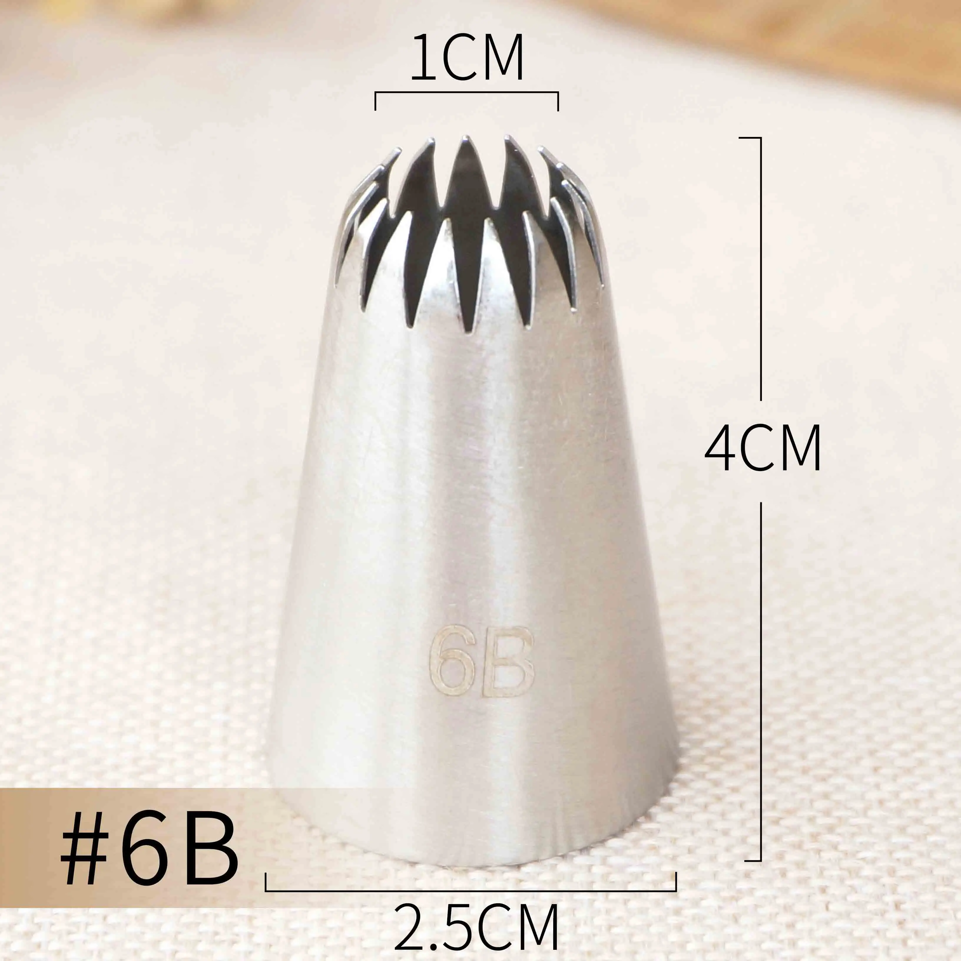 #6B 1B 4B Piping Nozzle Cake Decorating Icing Tips Stainless Steel Tube Nozzle Baking & Pastry Tools Bakeware