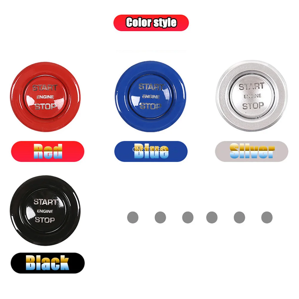 Car Engine Start Stop Button Ring Trim Cover For Land Rover Range Rover Evoque Velar RR Sport L494 Vogue L405 Discovery 5 Sport