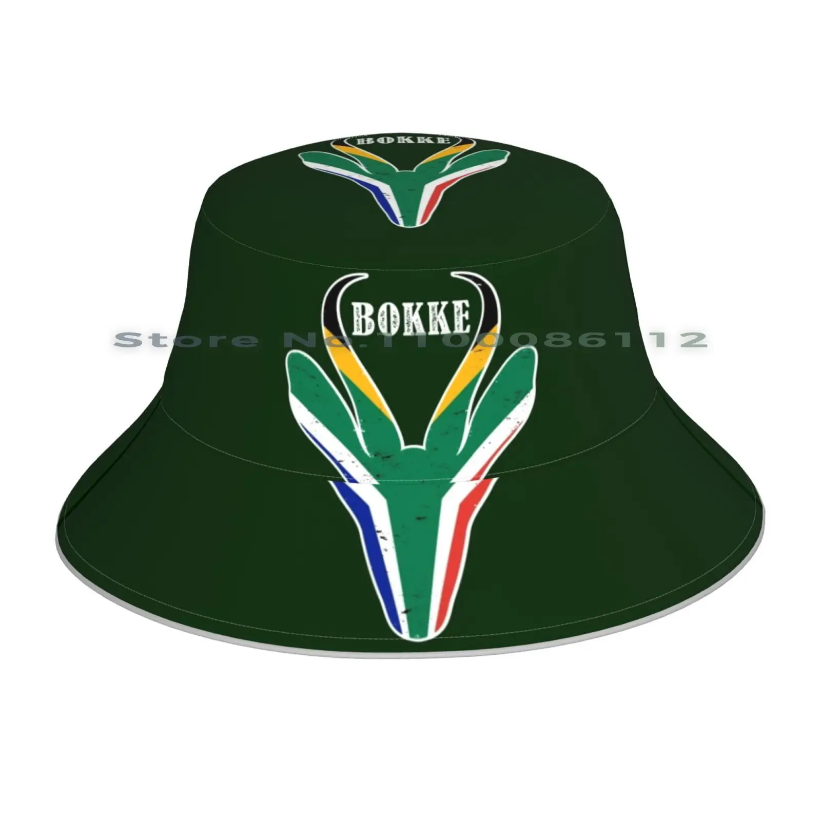 South African Rugby Springbok Bokke Bucket Hat Sun Cap South Africa Bokke Bokbefok Braai Flyhalf Hooker Tackle Brimless Knitted