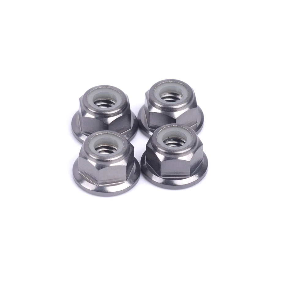 12pcs M5 Aluminum Motor Screw Nuts Nylon Insert Self Lock Flange nut CW/CCW for RC FPV Racing Drone 2205 2306 2207 Motor