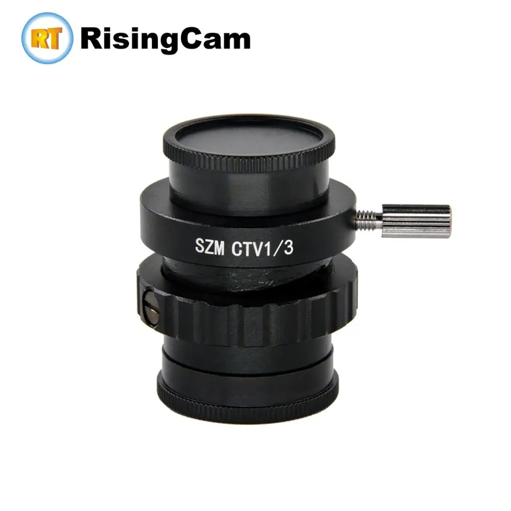 SZMCTV1/3 Focusable C mount microscope adapter compatible for amscope old type Trinocular Stereo microscope