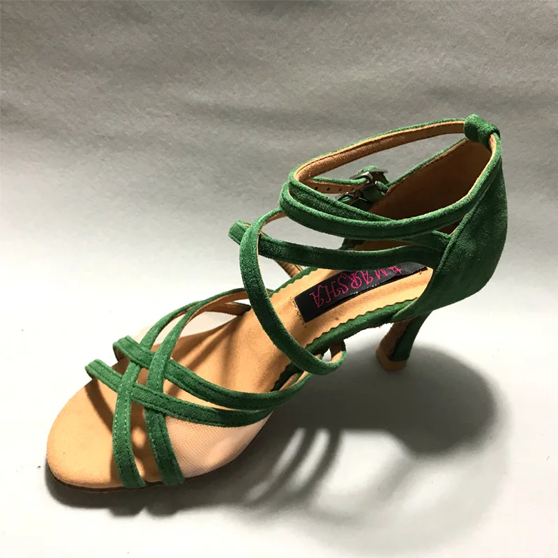 Chaussures de danse latine pour femmes, chaussures de salsa de salon, chaussures de tango, chaussures de mariage, nouveau, 6208DGS