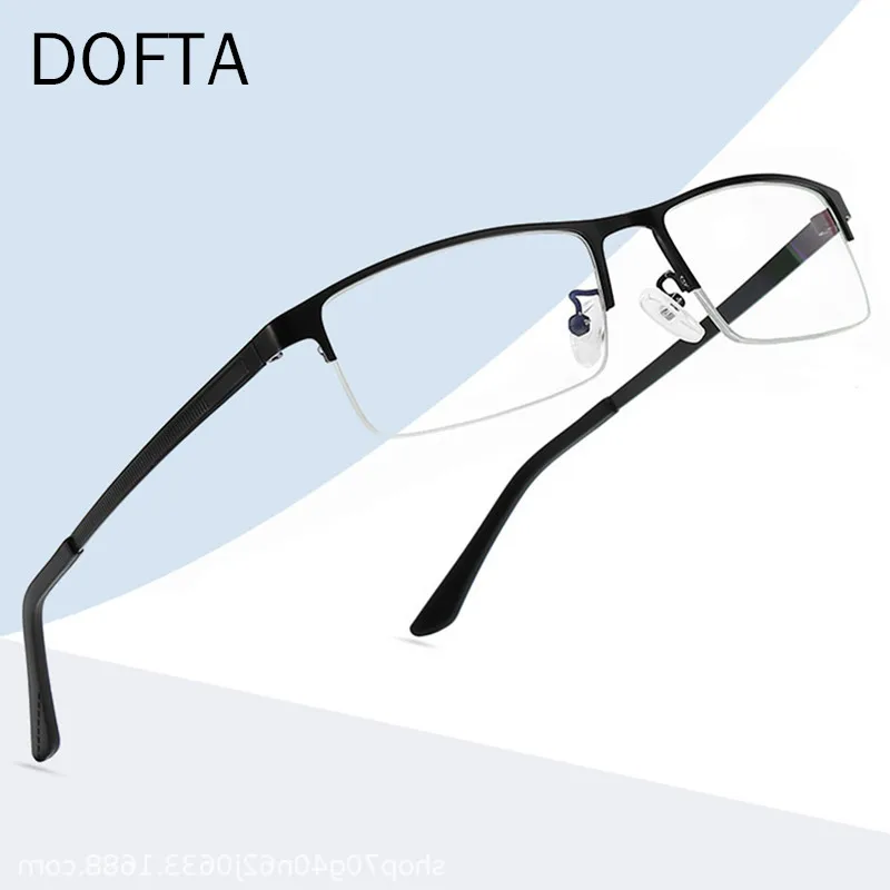 DOFTA Blue Light Blocking Glasses Men Alloy Computer Glasses Gaming Protection Blue Ray Goggles Anti Radiation Eyeglasses 5363