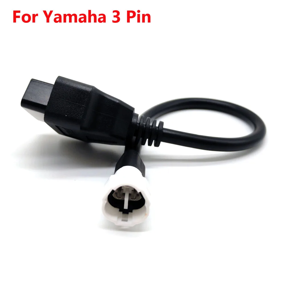 Cable de diagnóstico OBD para motocicleta Yamaha, Conector de 3/4 pines, adaptador de 16 pines a OBD2