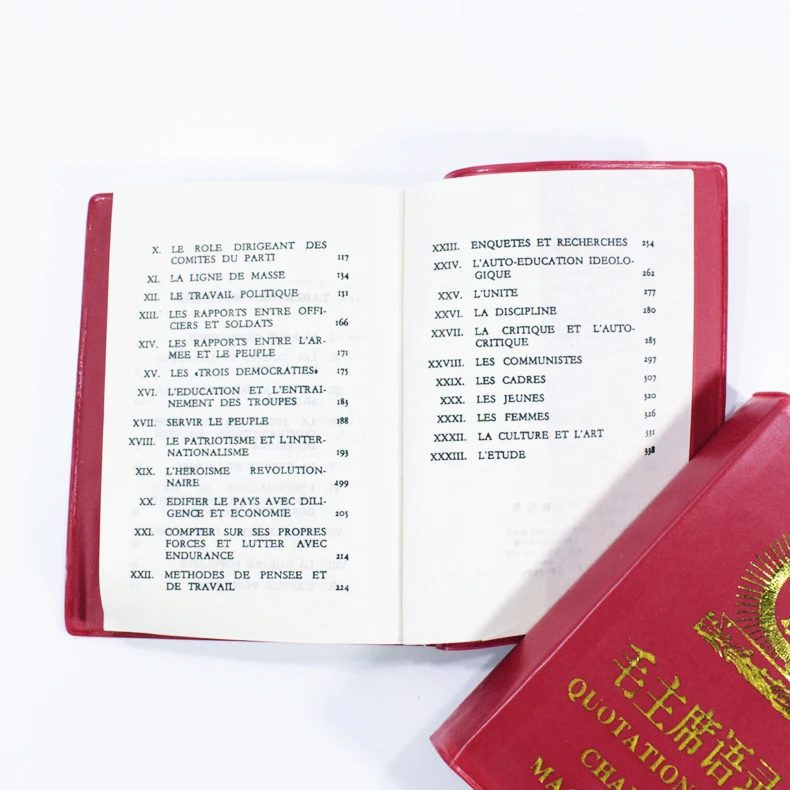 Red Book Quotations of Chinese Chairman Mao Tse-Tung Zedong Book German Italian Spanish Chinese English Japanese French Russian