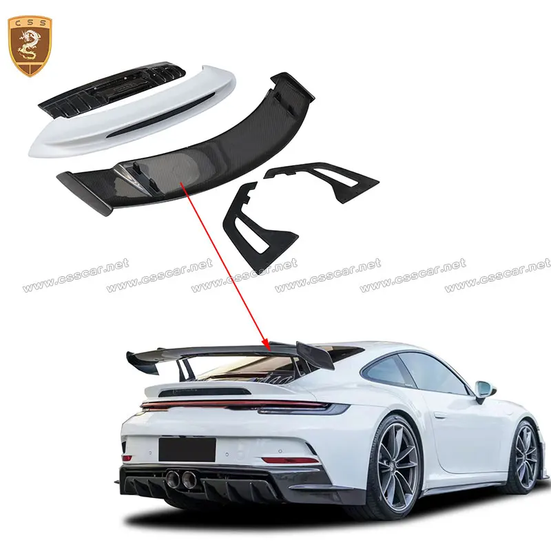 

CSSCAR Design Fit For Porsche-911 992 Rear Spoiler Wing refit GT3 Style Full Carbon Fiber High Tail CAR WING auto tail parts