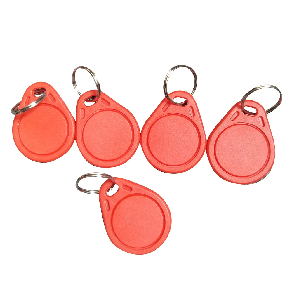 (50PCS) 13.56 Mhz Block 0 Sector Rewritable RFID UID Changeable Card Tag Keychain NO.3 Keyfob ISO14443A