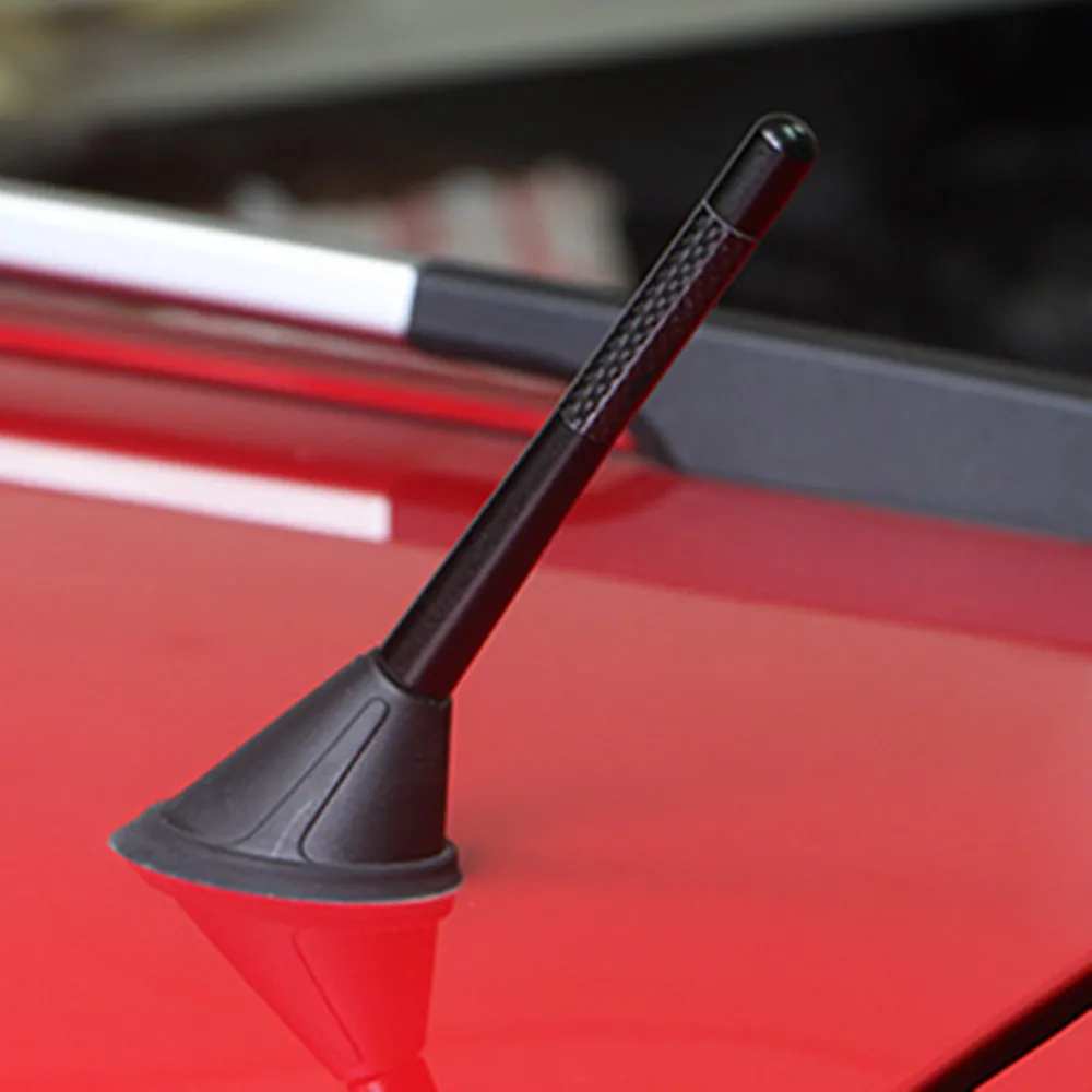 12cm Carbon Fiber Short Radio Antenna for Mini One Cooper R50 R52 R53 R55 R56 R57 R58 R60 R61 PACEMAN COUNTRYMAN CLUBMAN COUPE