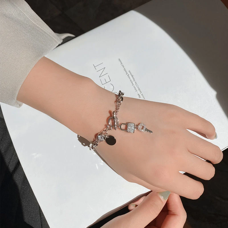 Korean Drama for men boy True Beauty Same Bracelet 차은우 여신강림 Fashion new design key elegant high quality jewelry