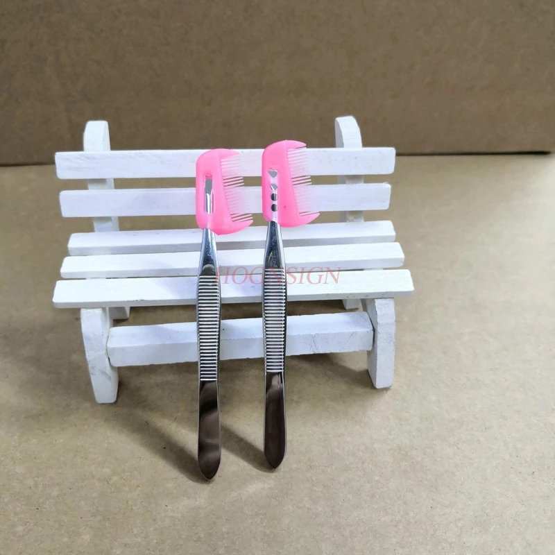 2pcs Stainless Steel Eyebrow Folder Tweezer Beauty Tools For Girl Female small tweezer Eyebrows Tweezers Makeup Clip