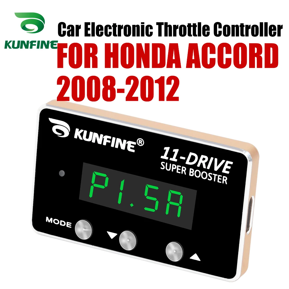 KUNFINE Car Electronic Throttle Controller Racing Accelerator Potent Booster For HONDA ACCORD 2008-2012 Tuning Parts