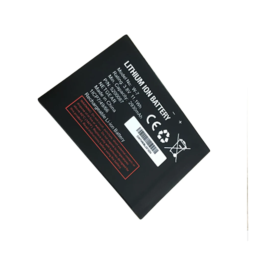 W-7 리튬 이온 배터리 W7, 넷기어 시에라 에어카드 790S 810S 무선 라우터용, 3.8V 교체 배터리, 2930mAh, 11.1Wh