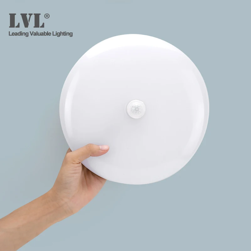 LED PIR Motion Sensor Ceiling Light 18W 36W 85-265Vac Surface Mounted Modern Ceiling Lamp For Hallways Corridor Aisle Stairways