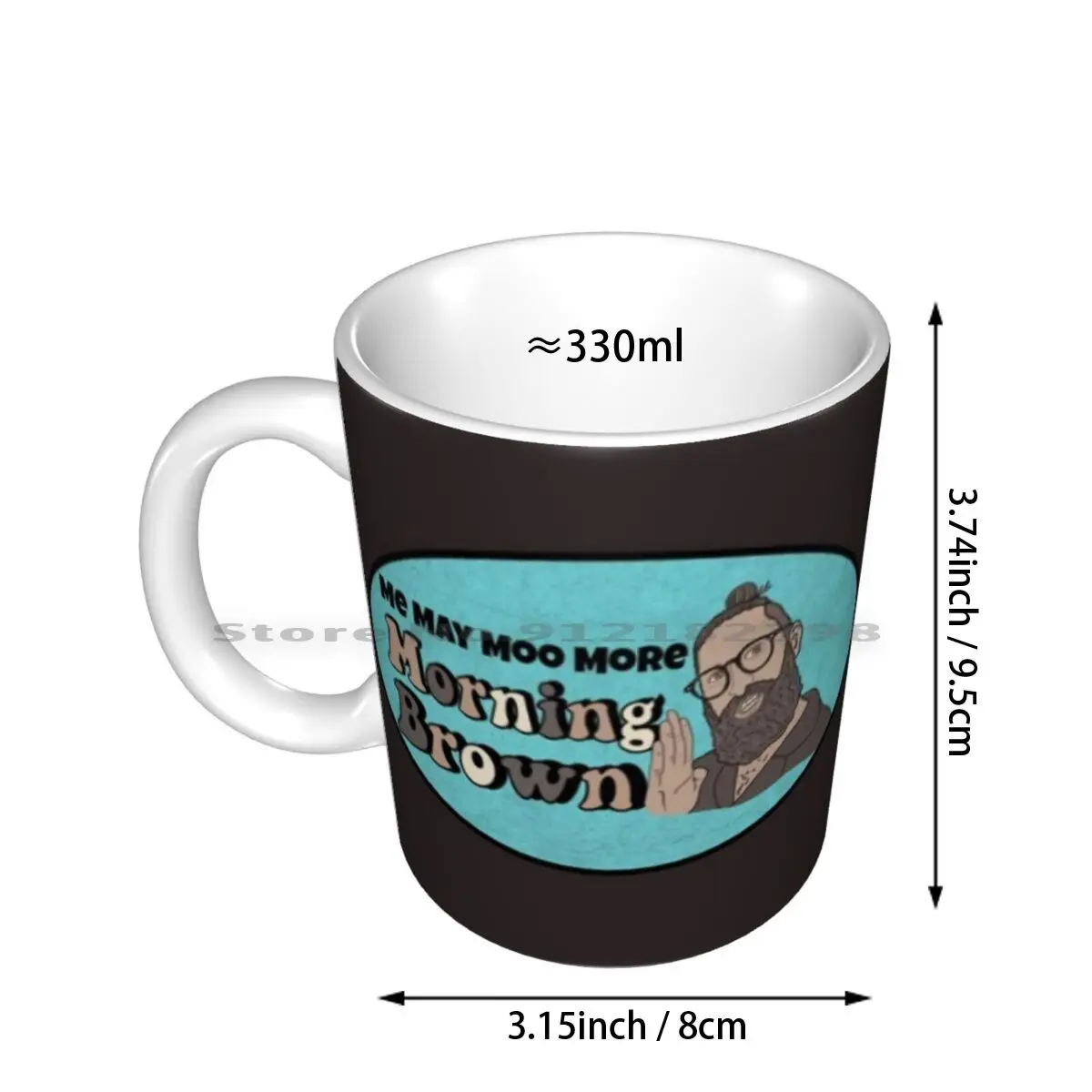 Morning Brown Aunty Donna Mark Ceramic Mugs Coffee Cups Milk Tea Mug Morning Brown Aunty Donna Vulturevomitdesigns Comedy