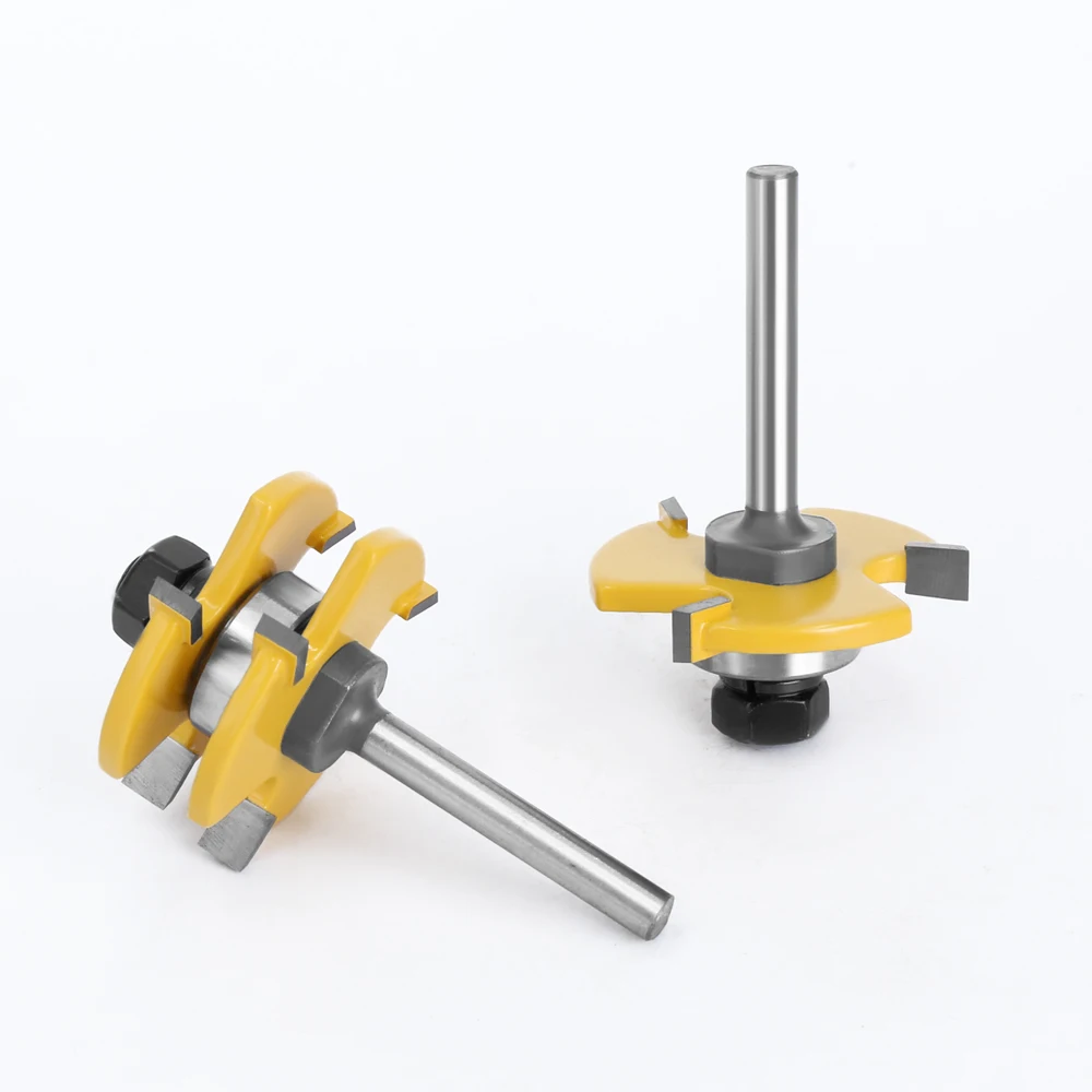 6mm 6.35mm Shank Tongue Groove Router Bit Set 3/4\