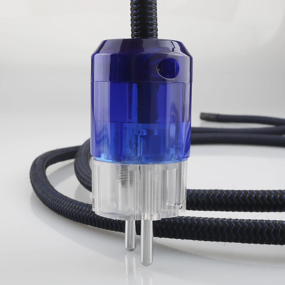 Enchufe de alimentación Hifi chapado en rodio para P-037E, conector hembra IEC de C-037, para cable de alimentación hifi