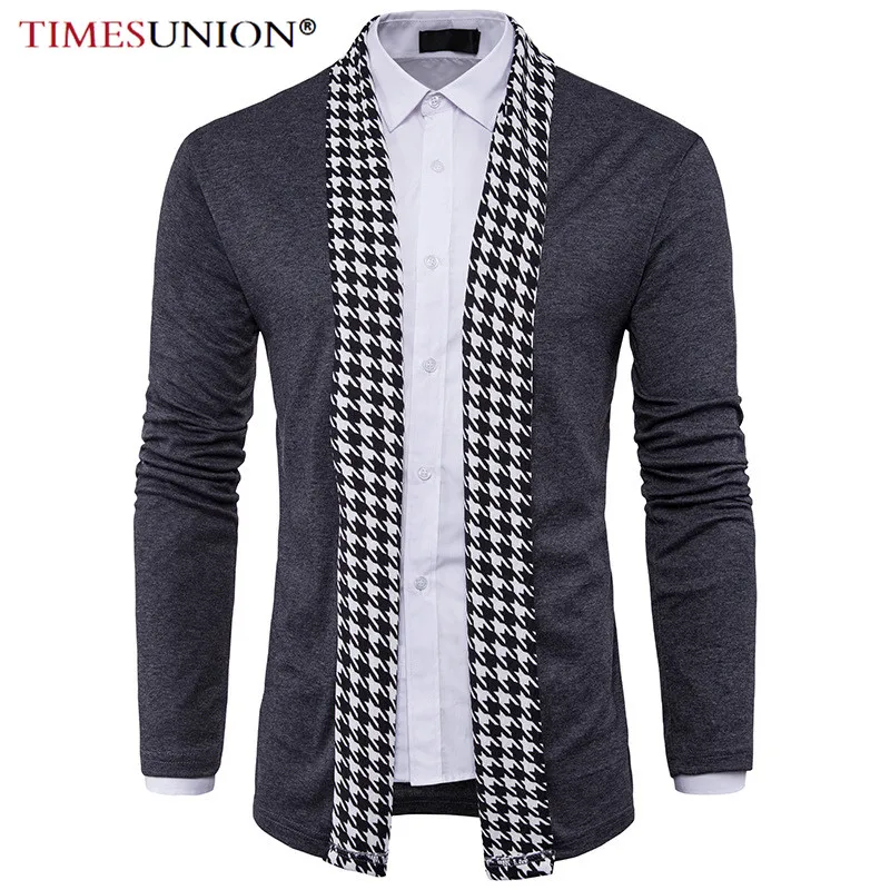 Cardigan hommes pull nouveau printemps automne mode noir Cardigan manteaux hommes marque vêtements mâle décontracté tricots pour hommes