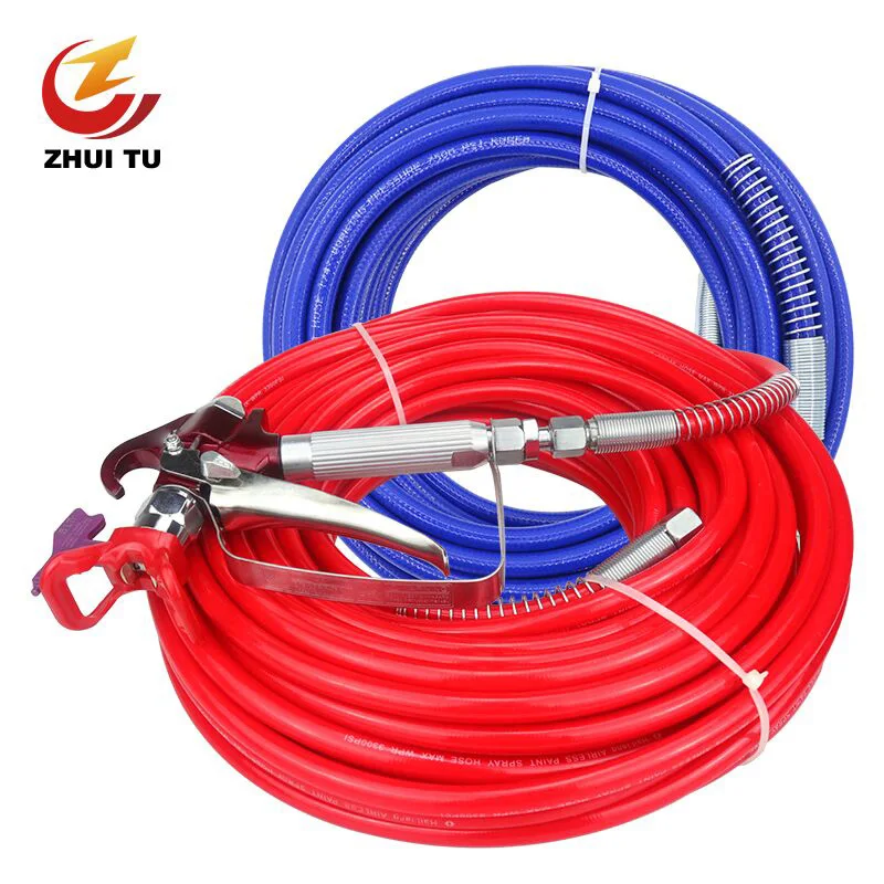 Spray Paint Coating Latex Paint Putty Airless Spraying Machine Accessories Steel Wire High Pressure Pipe Discharge Hose