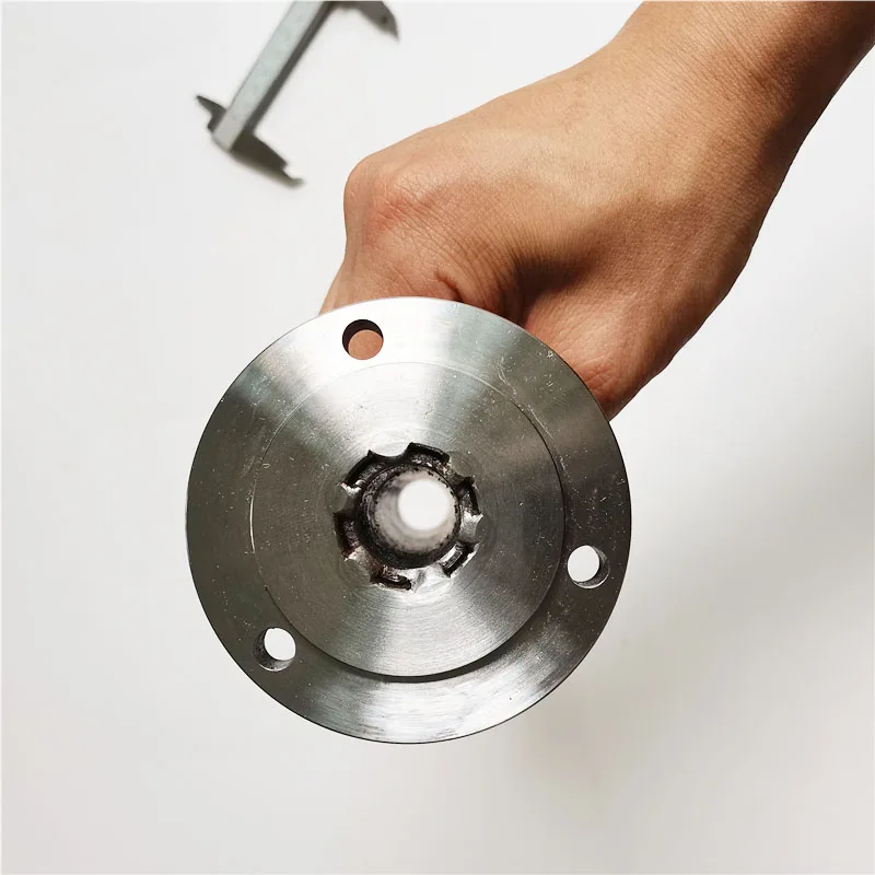 Spindle Shaft Diameter 25mm Length 203mm Chuck Flange Back Plate Base Adapter Fit K11-80 80mm