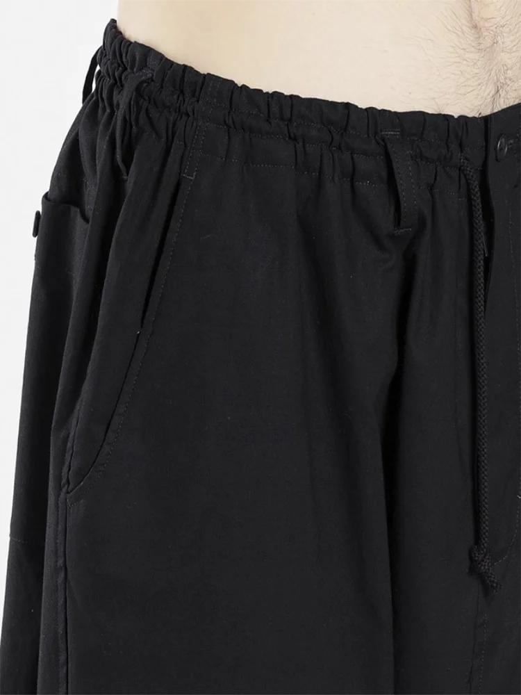 Men Harlan Pants Casual Pants Small Foot Pants Spring And Autumn New Black Elastic Waist Hip Hop Large Size Personality Pants