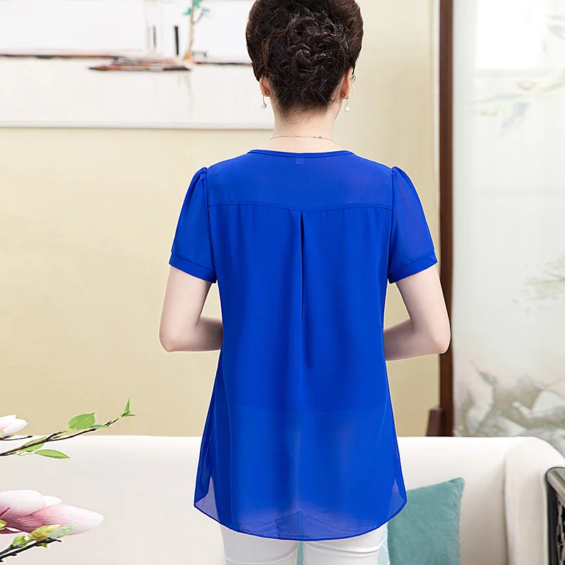 Hemd Chiffon Bluse Frauen Plus Größe Tunika Sommer Top Blusas Mujer De Moda 2020 Frauen Tops und Blusen Shirts KJ2162