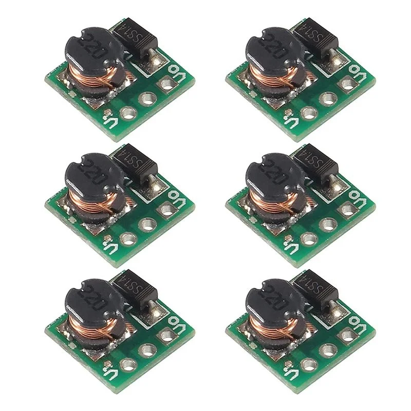 6Pcs DC 1.8V 2.5V 3V 3.3V 3.7V To 5V DC-DC Step Up Power Module Voltage Boost Converter Board