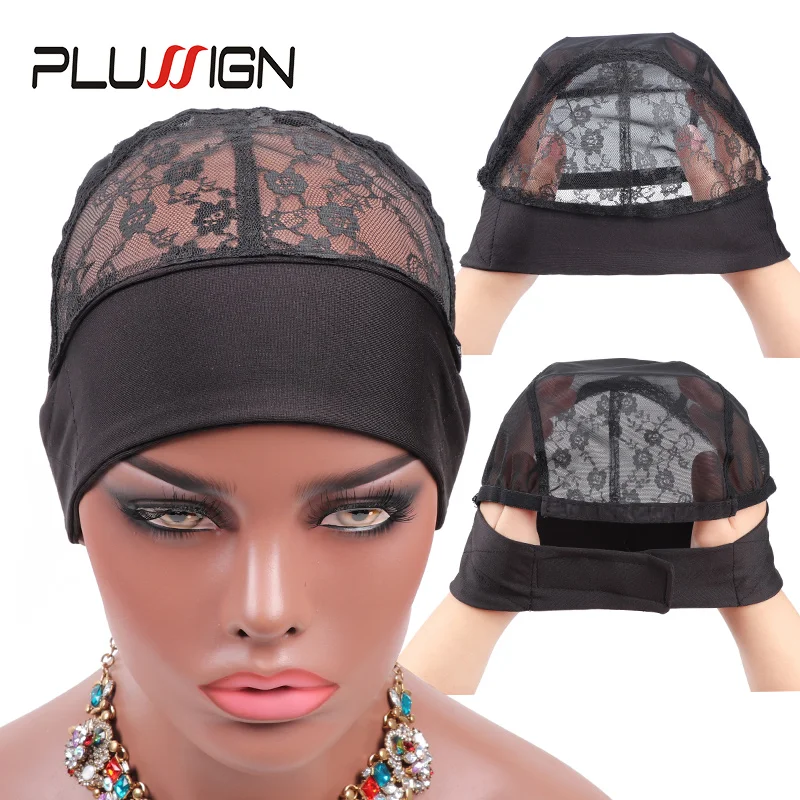 Plussign Lace Wig Net 2/3/5Pcs Headband Wig Cap For Making Wigs Mesh Dome Breathable Hairnets Wig Accessories Tools Lace Wig Cap