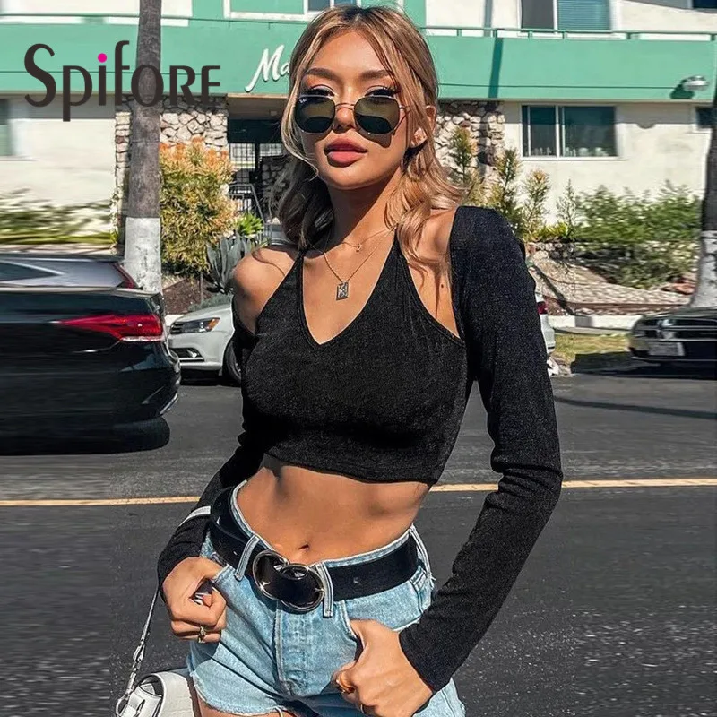 Spifore Ruched Turn-Down Collar Button Up Shirts Femme Long Sleeve Sexy Tops 2022 Fashion New Solid T Shirts Women