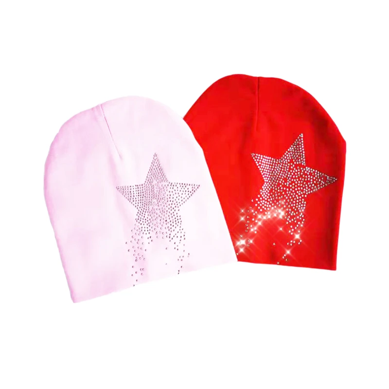 children's Autumn star diamond stone Baby girl Hat Boy Cap Kids cotton Beanie bonnet Children  baby cap for boy  toddler hat