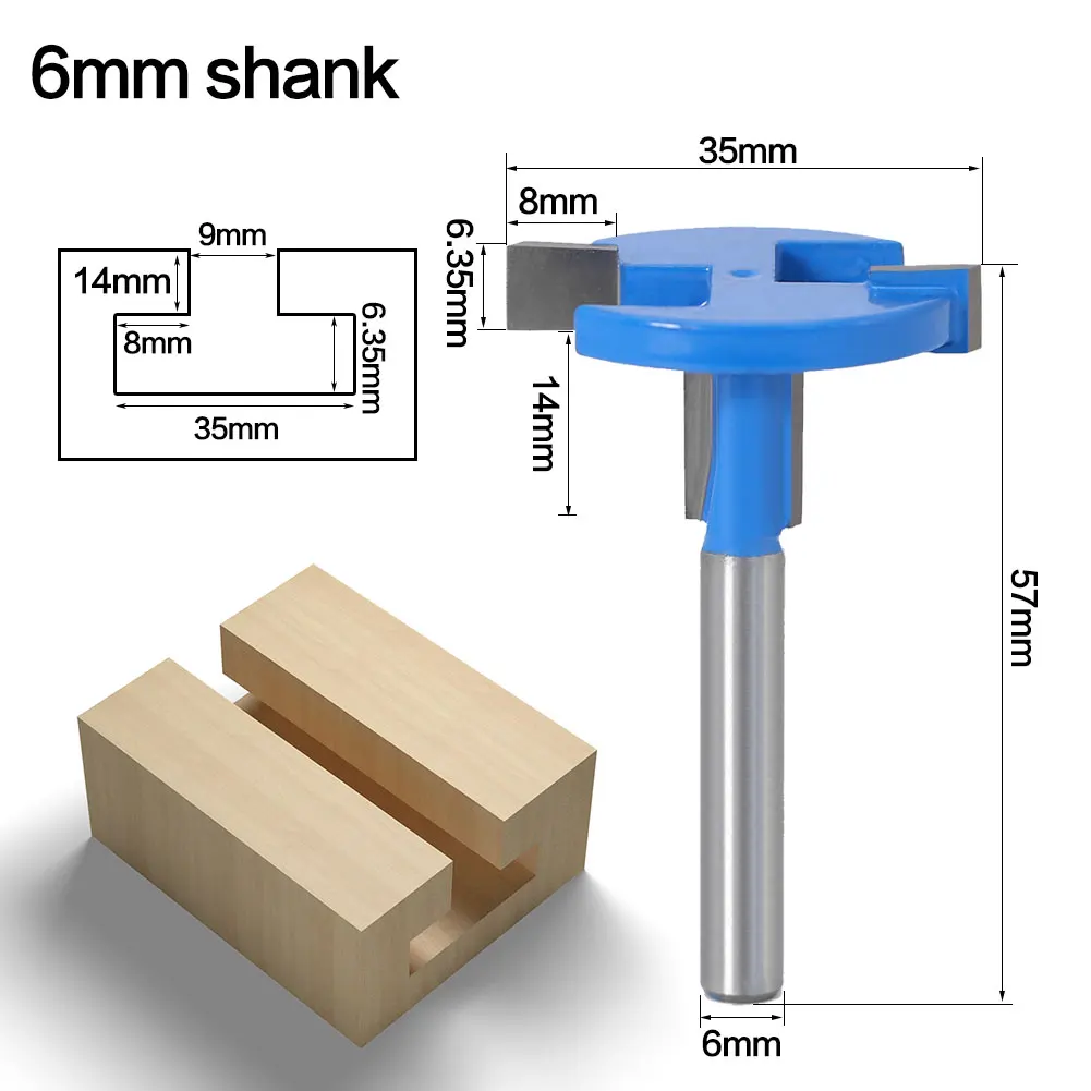 1pcs Top Quality T-Slot & T-Track Slotting Router Bit - 1/4\