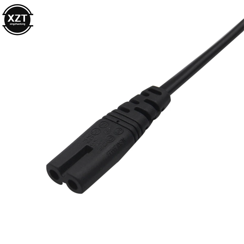 0.6M 2ft-Prong Pin AC EU/US Power Cable High Quality Wire Conductor Power Cord For Desktop Laptop