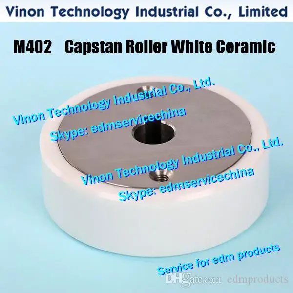 edm Capstan Roller (M402 White Ceramic type) or (M402C Black Ceramic type) 57x10x18tmm X054D256G51,X058D077G51,DC407A,DC40700,