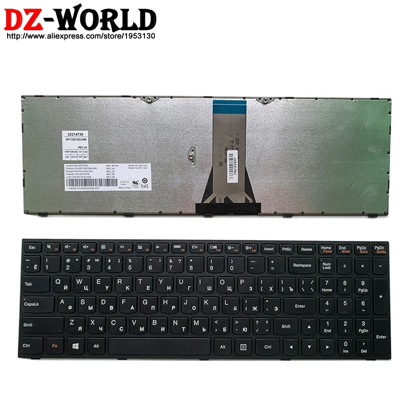 

Новая Оригинальная Русская клавиатура для ноутбука Lenovo Ideapad 300-15 ISK 300-17ISK 500-15смотрите серии ISK 25214736 25214766 25214796