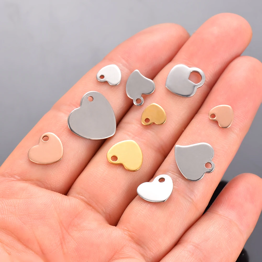 20pcs Stainless Steel Stamping Blank Dog Tags Pendants DIY Bracelet Charm Jewelry Finding Supplies Tag