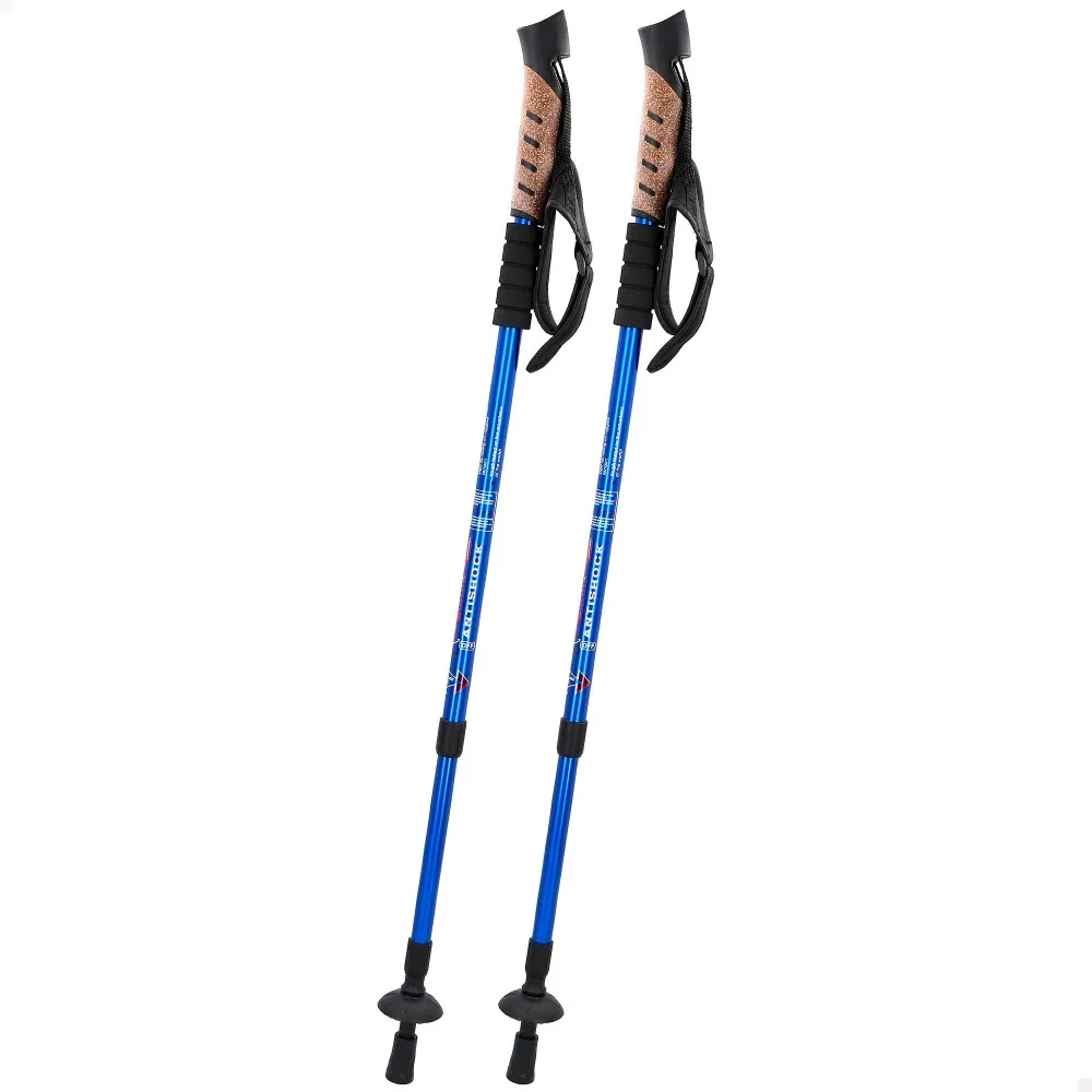 Set 2 aluminum trekking poles Aktive Sports, hiking poles, walking stick, trekking cane, telescopic hiking poles, aluminum cane, Nordic walking walking stick, mountain cane, hiking sticks, hiking sticks