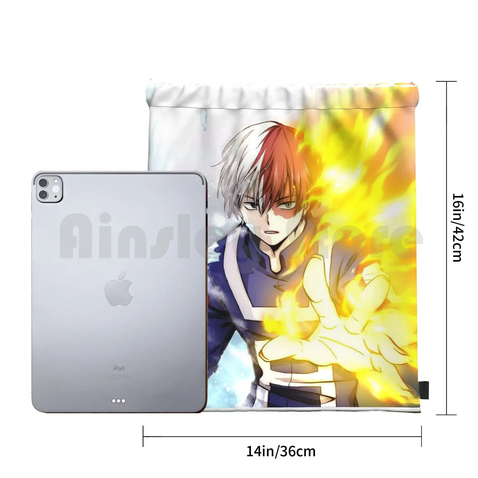 - Shoto Todoroki Backpack Drawstring Bag Riding Climbing Gym Bag  Anime Shoto Todoroki