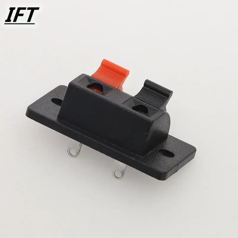 5 Pcs 2 Positions Connector Terminal Push in Jack Spring Load Audio Speaker Terminals