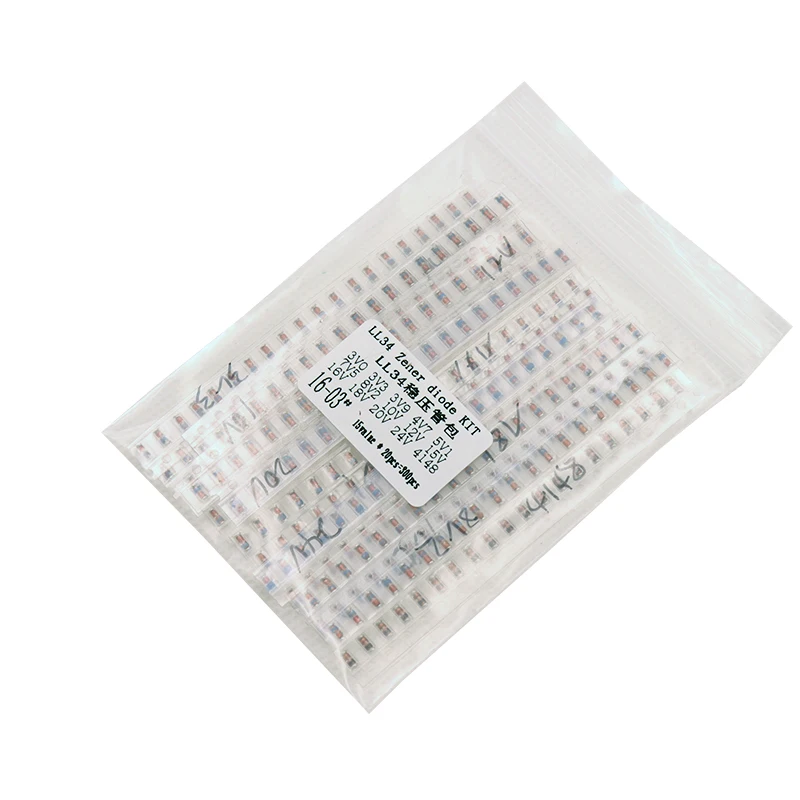 Paquet de diodes Zener, LL34 SMD, 1/2W, 3v-24v, 15 sortes x 20 pièces = 300 pièces, 1N4148 Peugeot