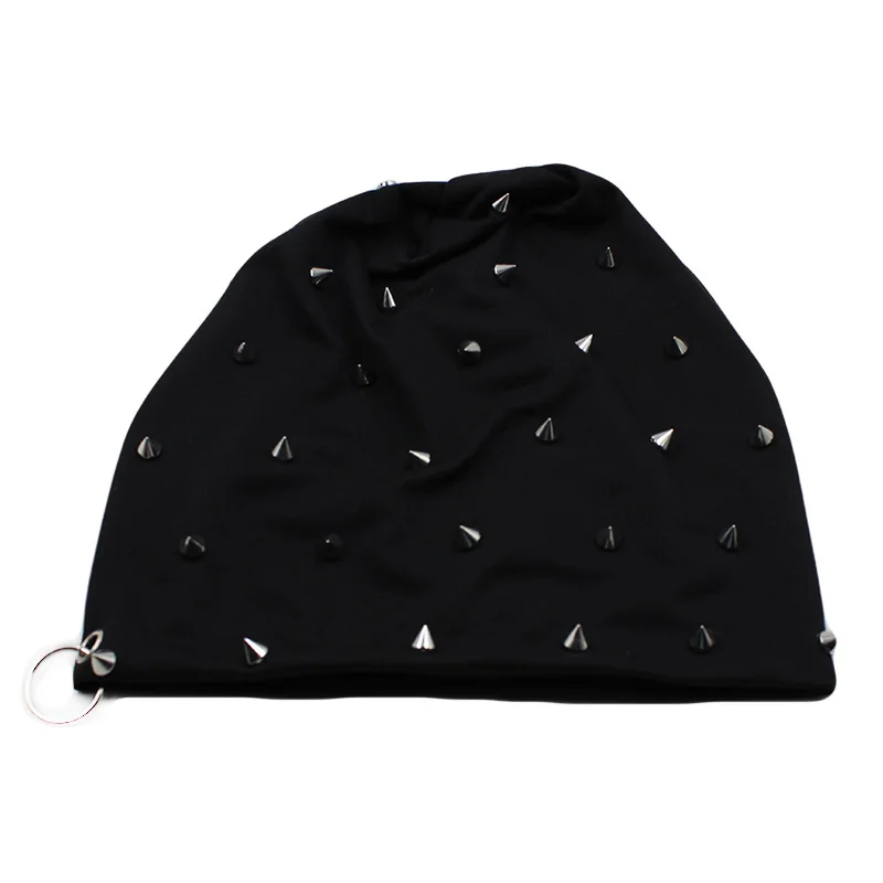 Hip Hop New Fashion Rivet Hoop Warm Winter Men Hat Women Autumn Adult Fashion Beanies Caps Women Brand Bonnet Unisex Hats Sale