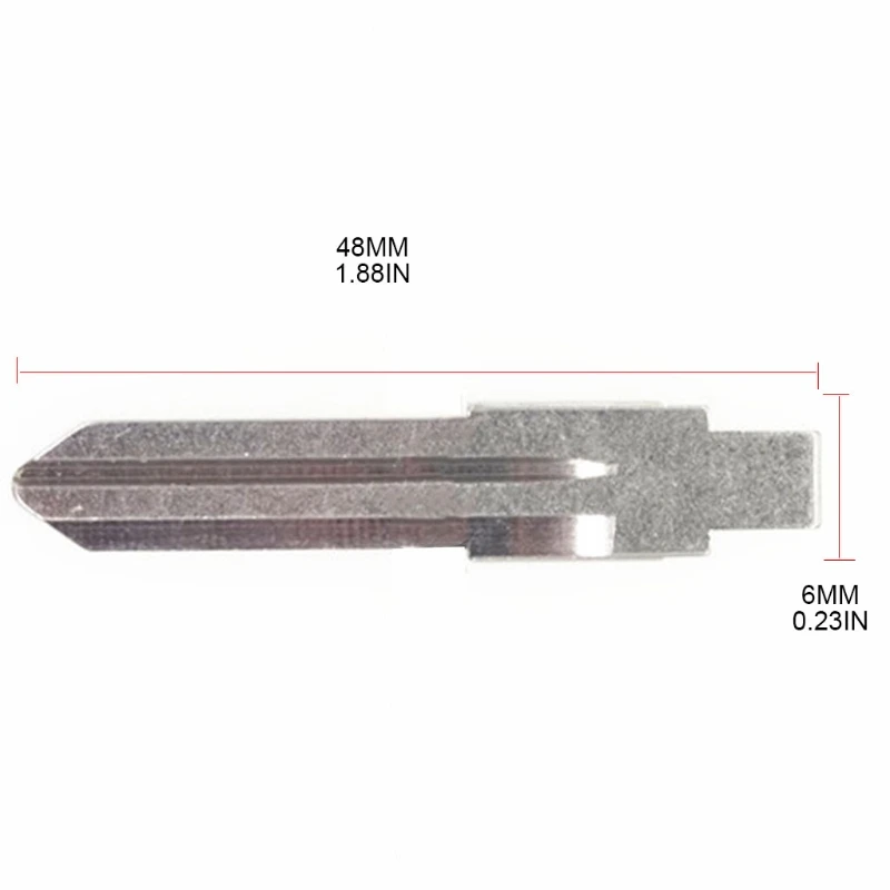 N0HF Replacement Key Blank Blade fit for Lada Shell Blank Cover Smart Key  L5 Car Modification Key Blade