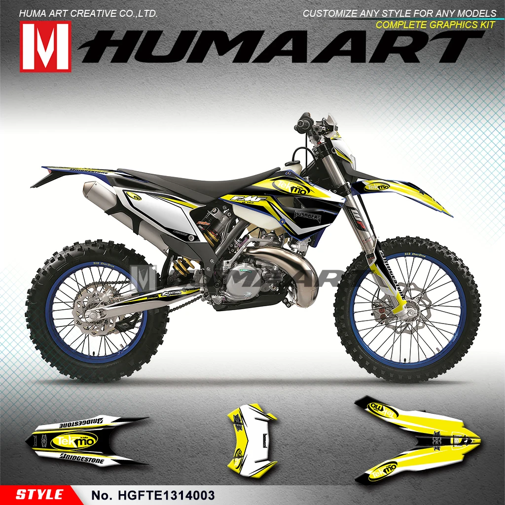 

HUMAART Motocross Graphics Sticker Deco Kit for Husaberg TE125 TE250 TE300 FE250 FE350 FE450 FE501 2013 2014, HGFTE1314003